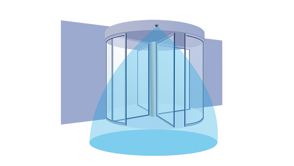 Revolving door sensor application